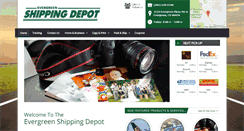 Desktop Screenshot of evergreenshippingdepot.com